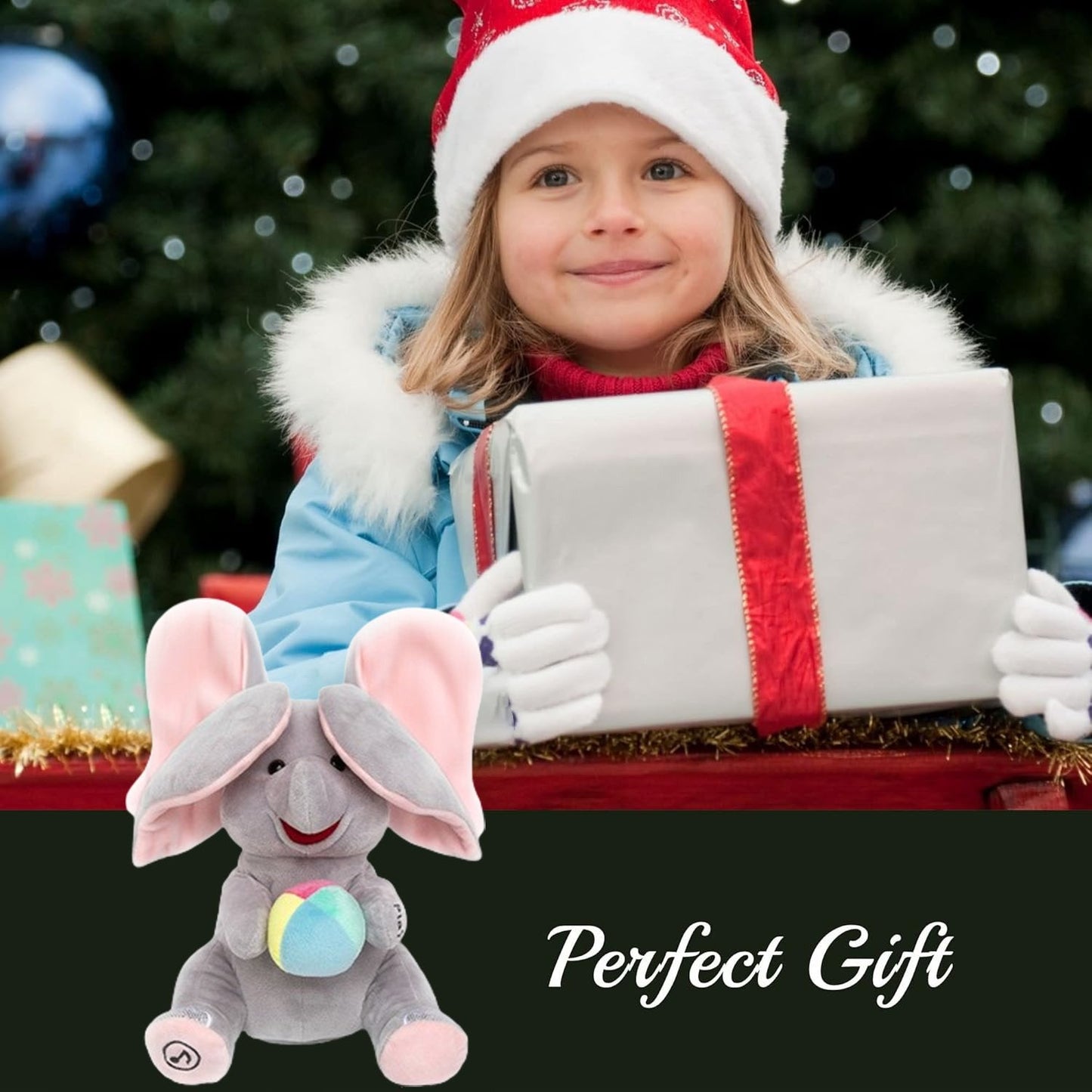 🐘🐘👶 Сладко плюшено слонче за игра на криеница с музика