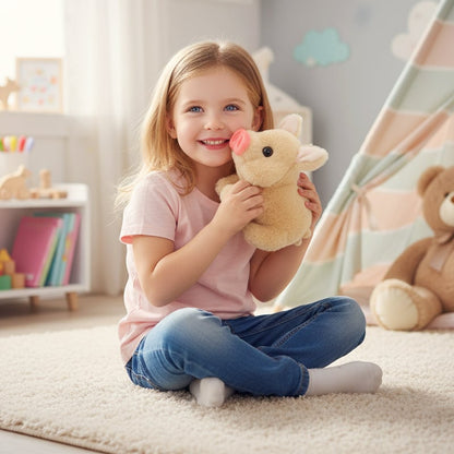 Крайгодишна специална оферта — изключително реалистично електрическо плюшено прасенце – 🎁 Най-добрият подарък