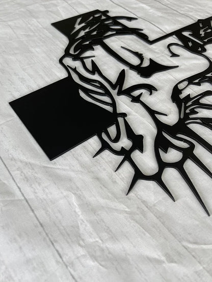 ✝️ Исус и метален кръст за стена: Християнска декорация за дома