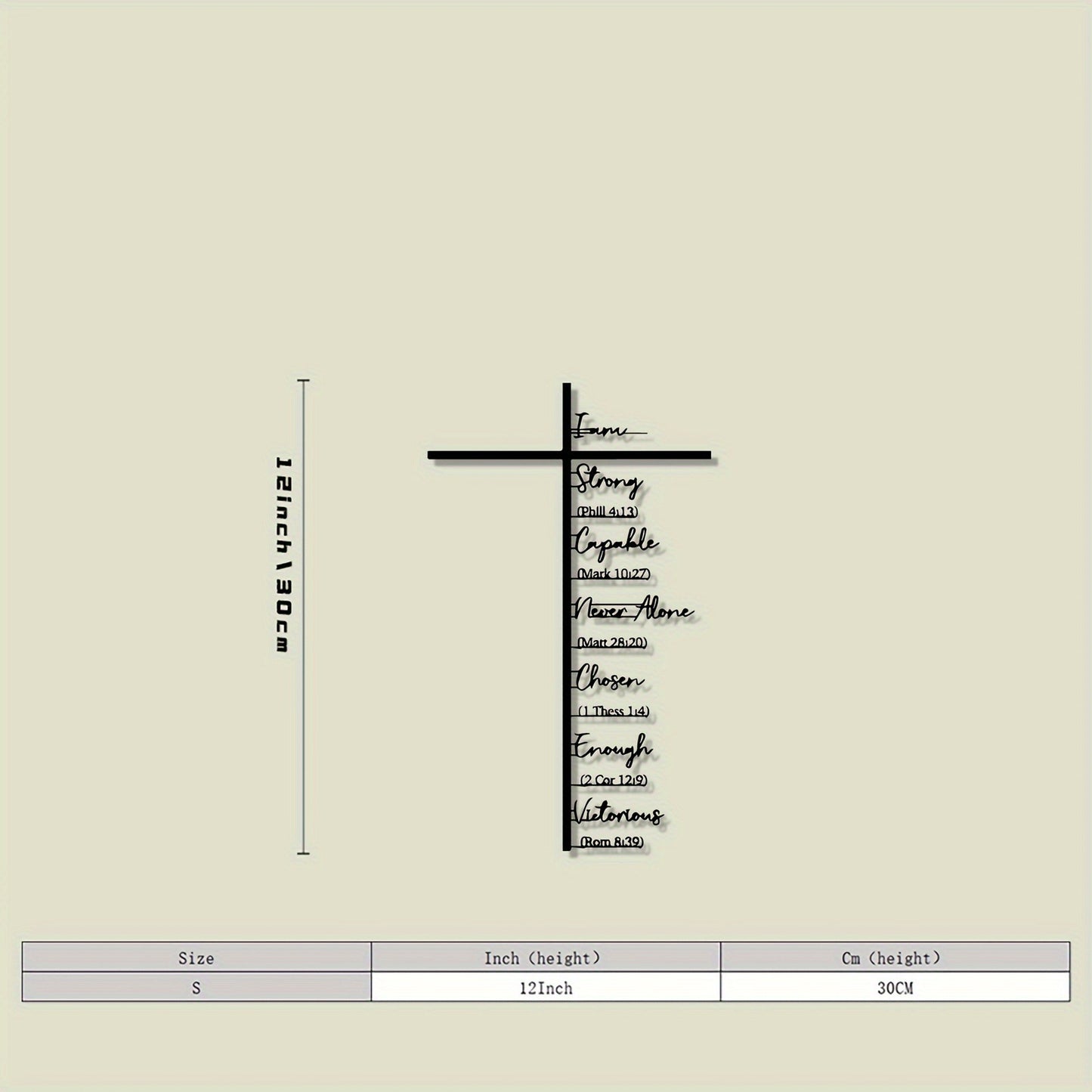 🔥Метален знак с кръст на Исус Христос, християнска стенна декорация
