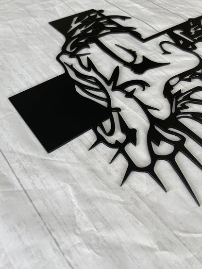 🔥Метален знак с кръст на Исус Христос, християнска стенна декорация