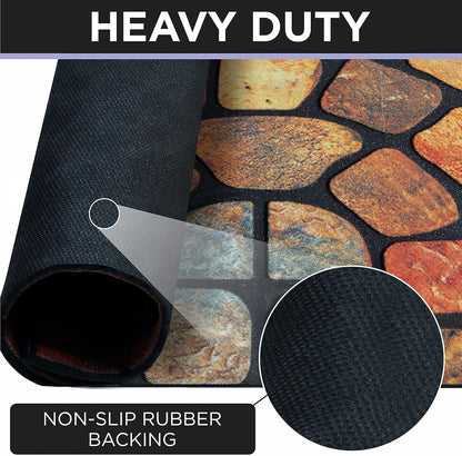 🌈💖Полукръгъл подложка в бохо стил — противохлъзгаща, мека подложка