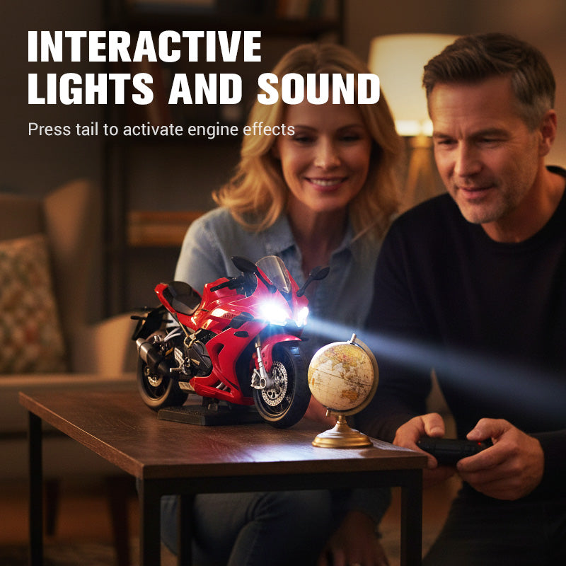 🔥Горещи оферти - Модел на мотоциклет в мащаб 1:12